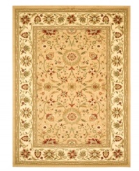 A fine finish for your living space. This Safavieh area rug comes alive with beautiful floral, vine and latticework detailing, all captured in goes-with-anything shades of beige. Crafted from soft polypropylene, this rug radiates timeless allure with the added convenience of easy-care construction. A fine finish for your living space. This Safavieh area rug comes alive with beautiful floral, vine and latticework detailing, all captured in goes-with-anything shades of beige. Crafted from soft polypropylene, this rug radiates timeless allure with the added convenience of easy-care construction.