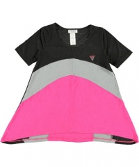 GUESS Kids Girls Color-Blocked Tee, BLACK (16) GUESS Kids Girls Color-Blocked Tee, BLACK (16)