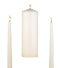 Hortense B. Hewitt Wedding Accessories, Unity Candle Set, Ivory, 9-Inch Pillar and 2 10-Inch Tapers Hortense B. Hewitt Wedding Accessories, Unity Candle Set, Ivory, 9-Inch Pillar and 2 10-Inch Tapers