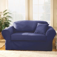 Sure Fit 107927275A_L-SAPHR Twill Supreme Loveseat Slipcover, Sapphire Sure Fit 107927275A_L-SAPHR Twill Supreme Loveseat Slipcover, Sapphire