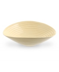 From celebrated chef and writer, Sophie Conran, comes incredibly durable dinnerware for every step of the meal, from oven to table. A ribbed texture gives this salad bowl the charming look of traditional hand-thrown pottery. From celebrated chef and writer, Sophie Conran, comes incredibly durable dinnerware for every step of the meal, from oven to table. A ribbed texture gives this salad bowl the charming look of traditional hand-thrown pottery.