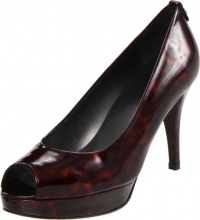 Stuart Weitzman Women's Loire Peep-Toe Pump,Cognac Tartaruga,9 M US Stuart Weitzman Women's Loire Peep-Toe Pump,Cognac Tartaruga,9 M US