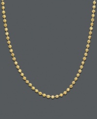 For a more modern look, this 14k gold bead chain fits the bill perfectly. Adjustable. Approximate length: 16-20 inches. For a more modern look, this 14k gold bead chain fits the bill perfectly. Adjustable. Approximate length: 16-20 inches.