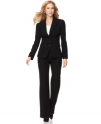 You can't go wrong with this petite Tahari by ASL suit: the silhouette is stunning, black always makes a striking impression and the price is just right! You can't go wrong with this petite Tahari by ASL suit: the silhouette is stunning, black always makes a striking impression and the price is just right!