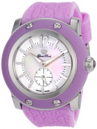 Glam Rock Women's GRD1012PP Miami Beach Mother-Of-Pearl and White Dial Lilac Silicone Watch Glam Rock Women's GRD1012PP Miami Beach Mother-Of-Pearl and White Dial Lilac Silicone Watch