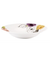 Featuring a mix of edgy, artsy blooms in modern porcelain, kate spade new york's Charcoal Floral pasta bowl lends chic new style to your favorite comfort foods. Featuring a mix of edgy, artsy blooms in modern porcelain, kate spade new york's Charcoal Floral pasta bowl lends chic new style to your favorite comfort foods.
