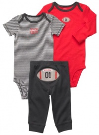 Carters All Star Football Bodysuit Set RED 3 Mo Carters All Star Football Bodysuit Set RED 3 Mo