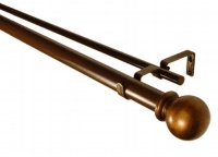 BCL Drapery Hardware 125DBL86G Classic Ball Curtain Rod Set BCL Drapery Hardware 125DBL86G Classic Ball Curtain Rod Set