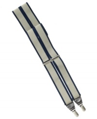 Cultivate your classic business look with these clip-on suspenders from Club Room. Cultivate your classic business look with these clip-on suspenders from Club Room.