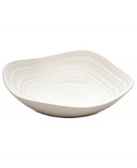 With the look of hand-thrown pottery in hard-wearing stoneware, the Swirl square fruit bowl from Mikasa enhances casual meals with fuss-free elegance. A matte finish with glazed accents adds stylish distinction to pure white. With the look of hand-thrown pottery in hard-wearing stoneware, the Swirl square fruit bowl from Mikasa enhances casual meals with fuss-free elegance. A matte finish with glazed accents adds stylish distinction to pure white.