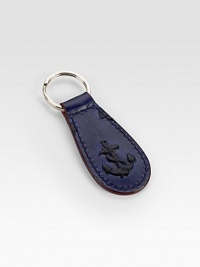 A beautifully embossed piece to hold your every key.Embossed anchor design2¼W X 1¼HLeatherImported A beautifully embossed piece to hold your every key.Embossed anchor design2¼W X 1¼HLeatherImported