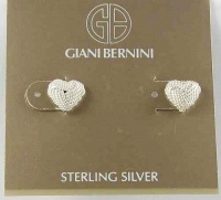 Giani Bernini Earrings, Sterling Silver Rope Heart 11mm Stud Earrings Giani Bernini Earrings, Sterling Silver Rope Heart 11mm Stud Earrings