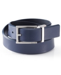 Pop some color into your casual look with this belt from Calvin Klein. Pop some color into your casual look with this belt from Calvin Klein.