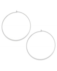 A classic touch. Studio Silver's endless hoop earrings, set in sterling silver, offer a timeless look that's quite elegant. Approximate diameter: 2-1/4 inches. A classic touch. Studio Silver's endless hoop earrings, set in sterling silver, offer a timeless look that's quite elegant. Approximate diameter: 2-1/4 inches.