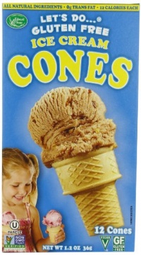 Let's Do Organic Ice Cream Cones, Gluten Free, 1.2-Ounce Packages (Pack of 4) Let's Do Organic Ice Cream Cones, Gluten Free, 1.2-Ounce Packages (Pack of 4)
