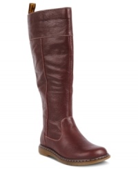 You'll love the stitching detail on the shaft of Dr. Martens' Haley tall boots, and the elastic gore on the calf means that the fit is truly customized. You'll love the stitching detail on the shaft of Dr. Martens' Haley tall boots, and the elastic gore on the calf means that the fit is truly customized.