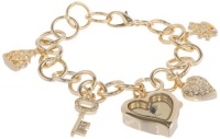 XOXO Women's XO7032 Gold Mirror Dial Gold-tone Charm Watch XOXO Women's XO7032 Gold Mirror Dial Gold-tone Charm Watch