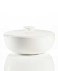 Set 5-star standards for your table with the sleek Bone China casserole from Hotel Collection. Balancing a delicate look and exceptional durability, this translucent serveware is designed to cater virtually any occasion. Set 5-star standards for your table with the sleek Bone China casserole from Hotel Collection. Balancing a delicate look and exceptional durability, this translucent serveware is designed to cater virtually any occasion.