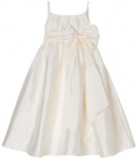 Us Angels Girls 7-16 Taffeta Empire Dress With Sash, Ivory, 7 Us Angels Girls 7-16 Taffeta Empire Dress With Sash, Ivory, 7