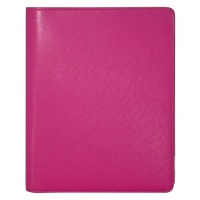 POST Refillable Spiral Notebook, Saffiano Pink, 9-Inch POST Refillable Spiral Notebook, Saffiano Pink, 9-Inch
