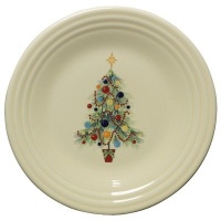 Fiesta 9-Inch Luncheon Plate, Christmas Tree