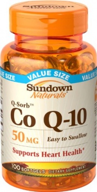 Sundown Q-Sorb Co Q-10, 50 mg, Value Size, 100 Softgels (Pack of 2)