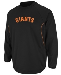Extra innings. Be prepared to cheer your favorite San Francisco team all the way to the end with this comfy Giants MLB fleece with Therma Base technology from Majestic. Extra innings. Be prepared to cheer your favorite San Francisco team all the way to the end with this comfy Giants MLB fleece with Therma Base technology from Majestic.