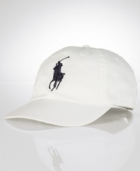 Ralph Lauren's official limited edition US Open baseball cap is crafted from durable cotton chino twill with an iconic embroidered pony. Ralph Lauren's official limited edition US Open baseball cap is crafted from durable cotton chino twill with an iconic embroidered pony.