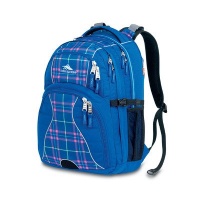 High Sierra Swerve Backpack, Royal Cobalt Plaid/Blue, 19x13x7.75-Inch High Sierra Swerve Backpack, Royal Cobalt Plaid/Blue, 19x13x7.75-Inch