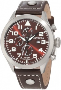 Invicta Men's 0352 II Collection Brown Leather Watch Invicta Men's 0352 II Collection Brown Leather Watch