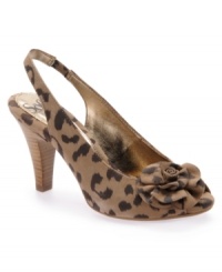 For a look that's perfectly pulled together, slip on the Gironne pumps by Sofft. In a variety of finishes, their slingback silhouette topped with a flower is always in season. For a look that's perfectly pulled together, slip on the Gironne pumps by Sofft. In a variety of finishes, their slingback silhouette topped with a flower is always in season.