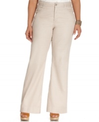 A flattering flared fit defines Not Your Daughter's Jeans' plus size pair-- team them with the season's latest tops! (Clearance) A flattering flared fit defines Not Your Daughter's Jeans' plus size pair-- team them with the season's latest tops! (Clearance)