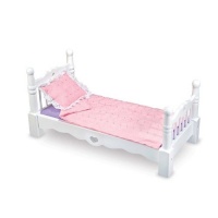 Melissa & Doug Deluxe Wooden Doll Furniture - Bed Melissa & Doug Deluxe Wooden Doll Furniture - Bed