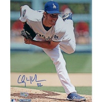 Clayton Kershaw Follow Thru Close Up Autographed Photo