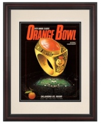 It was all about Miami in 1988. The Hurricanes blew the Sooners away at home, winning 20-14 at the 54th annual Orange Bowl national championship game. Bring back all the excitement with this vibrant program cover from the big day. It was all about Miami in 1988. The Hurricanes blew the Sooners away at home, winning 20-14 at the 54th annual Orange Bowl national championship game. Bring back all the excitement with this vibrant program cover from the big day.