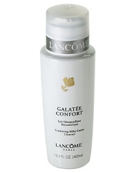 Emolliently-rich and milky creme cleanser gently melts away makeup and impurities. The instantly comforting formula contains honey and sweet almond extracts to condition and leave skin feeling clean, silky-soft and soothed. Rinse or tissue off. Dermatologist-Tested For Safety. Emolliently-rich and milky creme cleanser gently melts away makeup and impurities. The instantly comforting formula contains honey and sweet almond extracts to condition and leave skin feeling clean, silky-soft and soothed. Rinse or tissue off. Dermatologist-Tested For Safety.