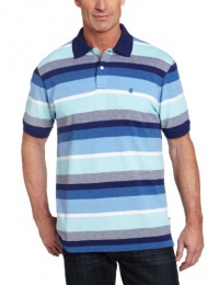 IZOD Men's Short Sleeve Oxford Wide Stripe Polo IZOD Men's Short Sleeve Oxford Wide Stripe Polo