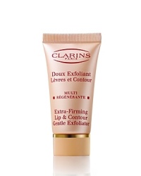 Complete extra-firming care that restores the youthful beauty of the lips and lip contour in total comfort. The sugar-based exfoliator gently brushes away dead skin cells and plumps lips. Complete extra-firming care that restores the youthful beauty of the lips and lip contour in total comfort. The sugar-based exfoliator gently brushes away dead skin cells and plumps lips.