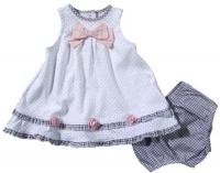 Little Me Baby-Girls Newborn Sweet Roses Dress Set With Panty, White/Multi, 9 Months Little Me Baby-Girls Newborn Sweet Roses Dress Set With Panty, White/Multi, 9 Months