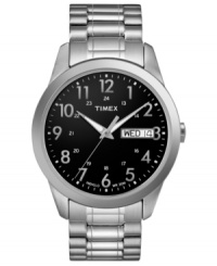 A classic throwback design, this brass Timex watch will never go out of style. A classic throwback design, this brass Timex watch will never go out of style.