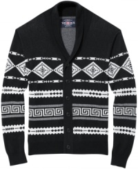 Sweater with swagger. Lock down a sweet layered look with this cardigan from Ecko Unltd. Sweater with swagger. Lock down a sweet layered look with this cardigan from Ecko Unltd.