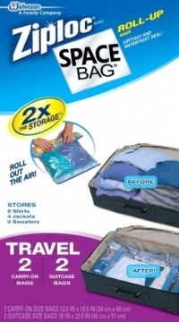 Space Compressible Bag BRS-9212ZG Vacuum-Seal Travel Roll Bags, Set of 4 Space Compressible Bag BRS-9212ZG Vacuum-Seal Travel Roll Bags, Set of 4
