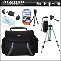 Starter Accessories Kit For Fuji Fujifilm FinePix HS30EXR, Fujifilm X-E1 SL300, S8200, S8300, S8400, S8500, S6700, S6800, S6900, S4600, S4700, S4800, SL1000, HS50EXR, X100S, X20 Digital Camera Includes Deluxe Case + 50 Tripod W/ Case + USB Reader + More Starter Accessories Kit For Fuji Fujifilm FinePix HS30EXR, Fujifilm X-E1 SL300, S8200, S8300, S8400, S8500, S6700, S6800, S6900, S4600, S4700, S4800, SL1000, HS50EXR, X100S, X20 Digital Camera Includes Deluxe Case + 50 Tripod W/ Case + USB Reader + More