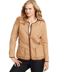 Layer your fall looks with the sophisticated style of Charter Club's plus size quilted jacket-- it's a must-have for the season! Layer your fall looks with the sophisticated style of Charter Club's plus size quilted jacket-- it's a must-have for the season!