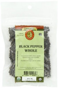 Aromatica Organics Pepper, Black Whole, 1.5-Ounce Aromatica Organics Pepper, Black Whole, 1.5-Ounce