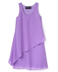 Un Deux Trois Girls' Asymmetrical Tiered Dress - Sizes 7-16 Un Deux Trois Girls' Asymmetrical Tiered Dress - Sizes 7-16