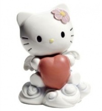 Lladro Nao Porcelain Figurine Hello Kitty From The Heart Lladro Nao Porcelain Figurine Hello Kitty From The Heart