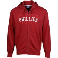 MLB Majestic Philadelphia Phillies Red Fiery Fastball Full Zip Hoodie Sweatshirt MLB Majestic Philadelphia Phillies Red Fiery Fastball Full Zip Hoodie Sweatshirt