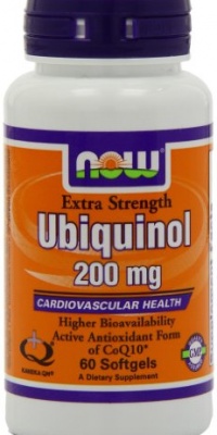 Now Foods Ubiquinol 200mg, Soft-gels, 60-Count