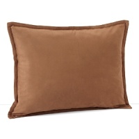 Inspired by the refined polish of menswear, this relaxed collection pairs solid brushed cotton and twill with faux suede trim and plaid. This simple decorative pillow in faux suede is a soft, masculine accent to the collection. Inspired by the refined polish of menswear, this relaxed collection pairs solid brushed cotton and twill with faux suede trim and plaid. This simple decorative pillow in faux suede is a soft, masculine accent to the collection.